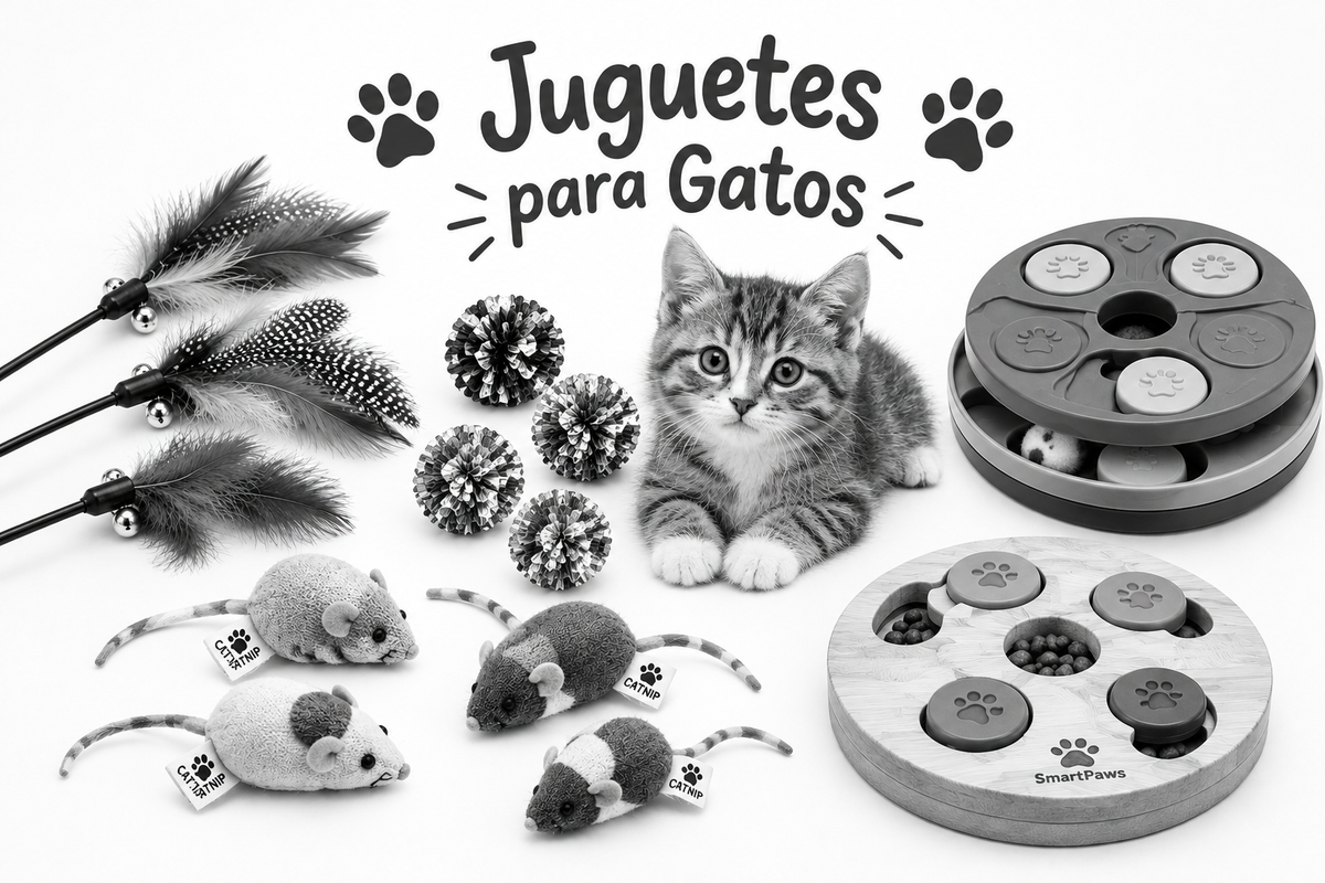 Juguetes para gatos - banner horizontal