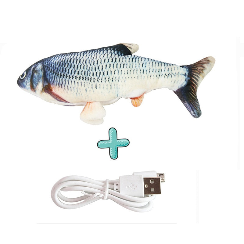 Pez Interactivo con Carga USB para Gatos