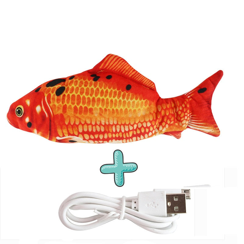 Pez Interactivo con Carga USB para Gatos