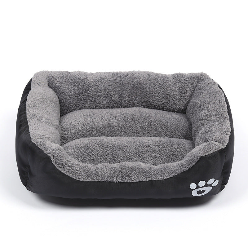 Cama de forro polar suave y acogedora para mascotas