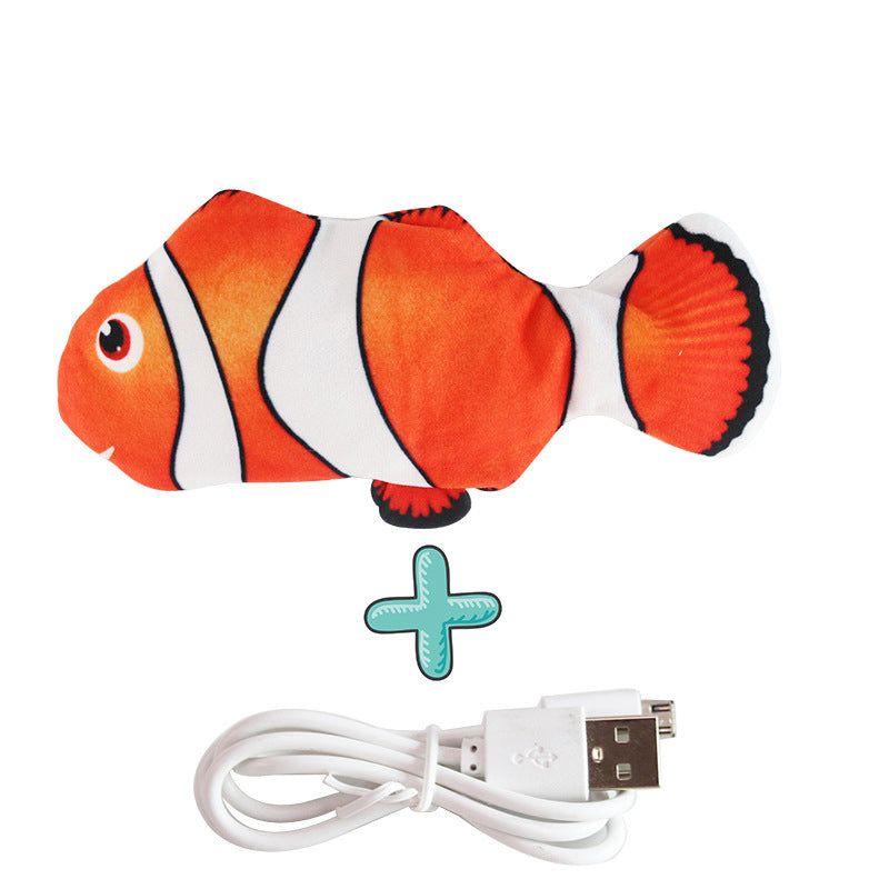 Pez Interactivo con Carga USB para Gatos