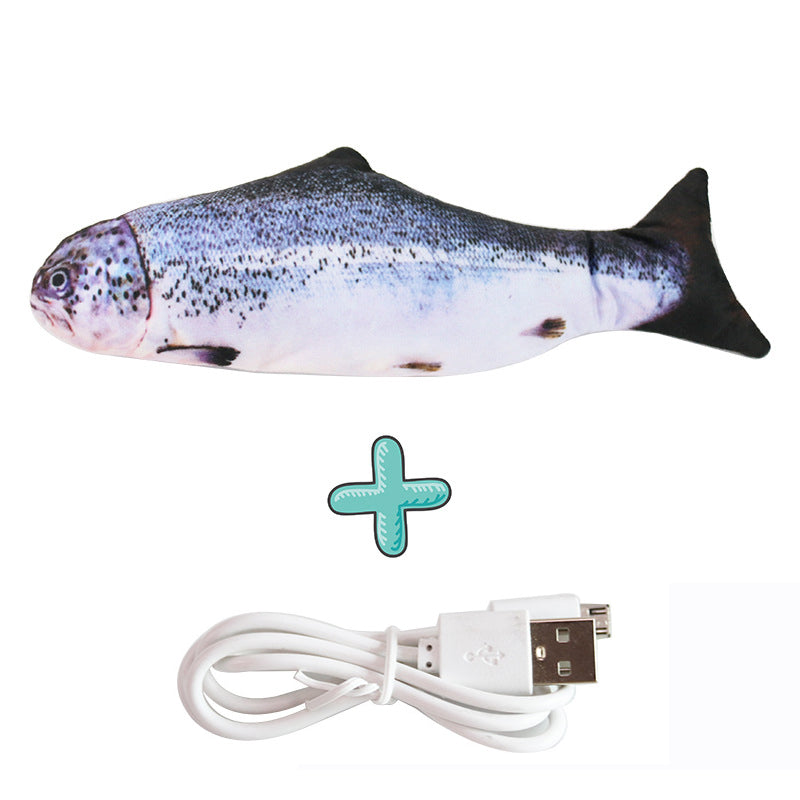 Pez Interactivo con Carga USB para Gatos