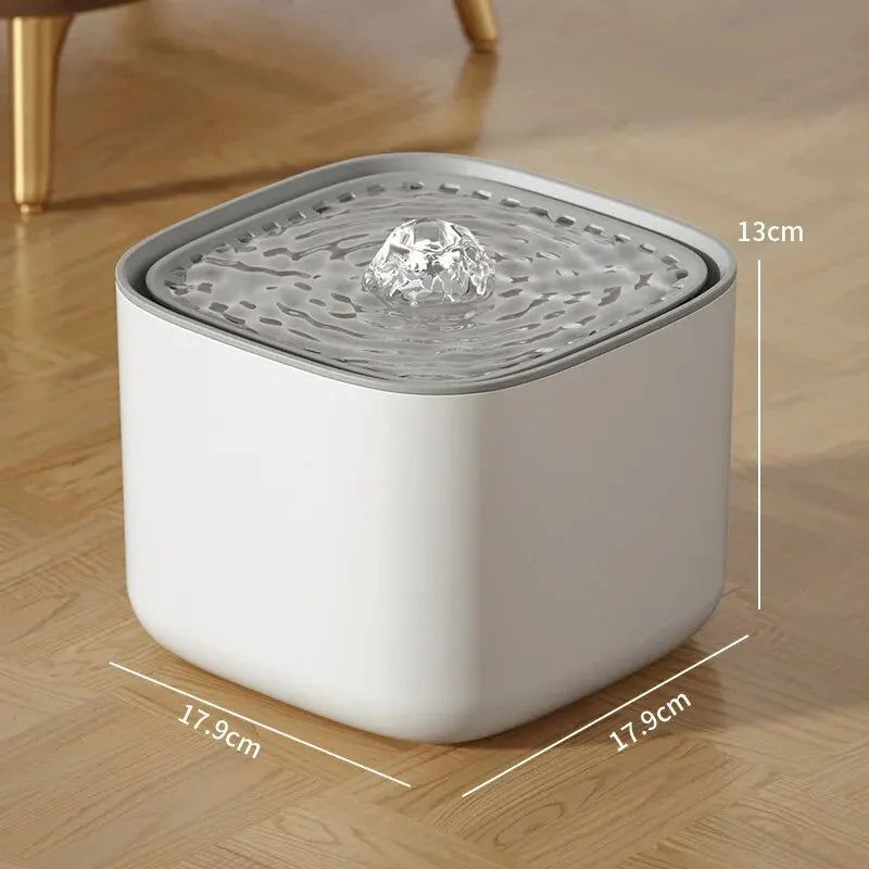 Fuente de Agua Automática 3L para Gatos y Perros. Filtro de 4 Etapas.