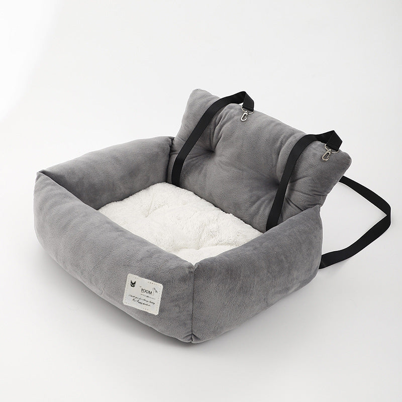 Foldable Pet Car Seat Hammock for Dogs and Cats - Safe Travel Carrier