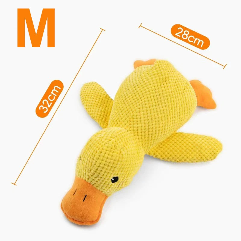 Pato de Peluche con Sonido para Perros y Gatos | Limpieza Dental y Mordedor | 3 Tallas