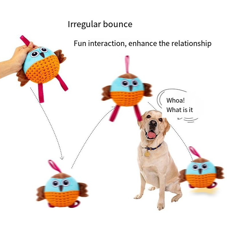 Globo Inflable Interactivo para Perros. Juguete de Rebote Antiaburrimiento