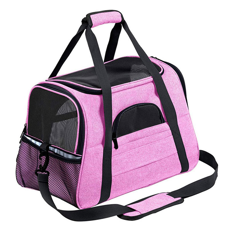 Bolsa Transportadora Plegable y Expandible para Mascotas | Malla Transpirable | 9 Colores