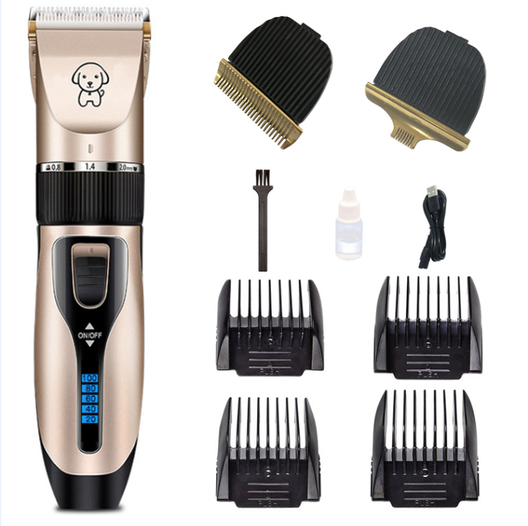 Cortadora de Pelo USB Recargable para Perros y Gatos. Silenciosa. Kit de Grooming Profesional
