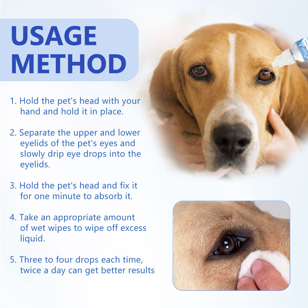 Gotas Oculares para Mascotas - Limpieza y Eliminación de Lagrimeo