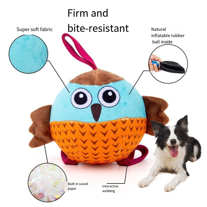 Globo Inflable Interactivo para Perros. Juguete de Rebote Antiaburrimiento