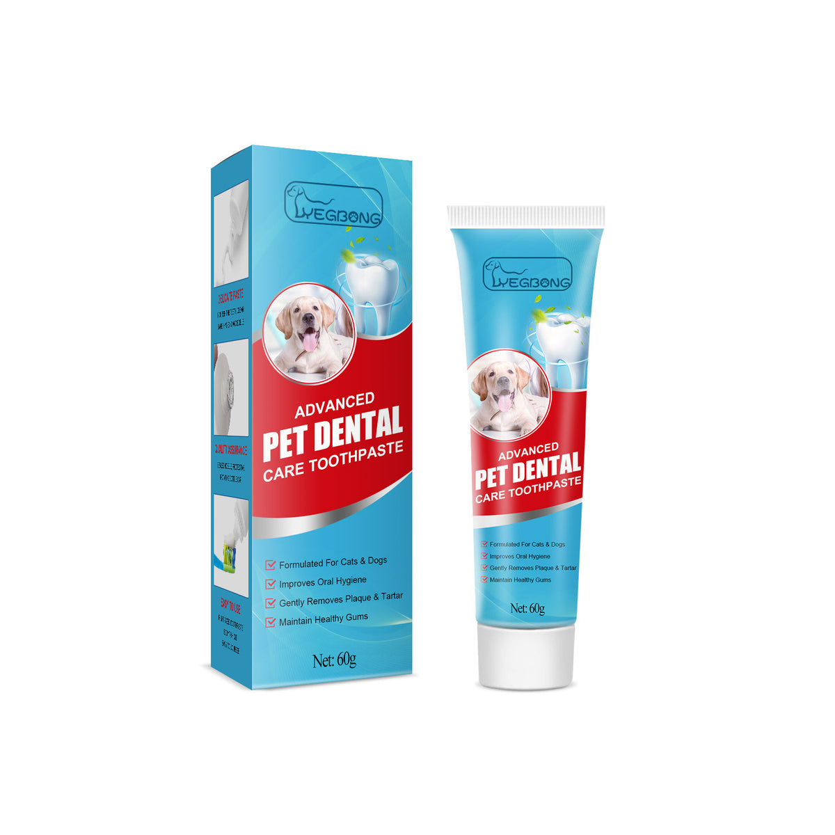 Pasta de Dientes para Mascotas - Higiene Bucal Comestible