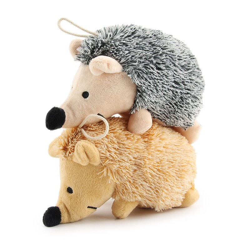 Juguete Erizo de Peluche con Sonido para Perros. Interactivo y Resistente a Mordiscos