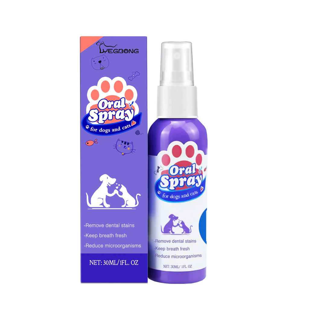 Spray Dental para Perros y Gatos. Elimina Sarro, Mal Aliento y Placa. Cuidado Oral