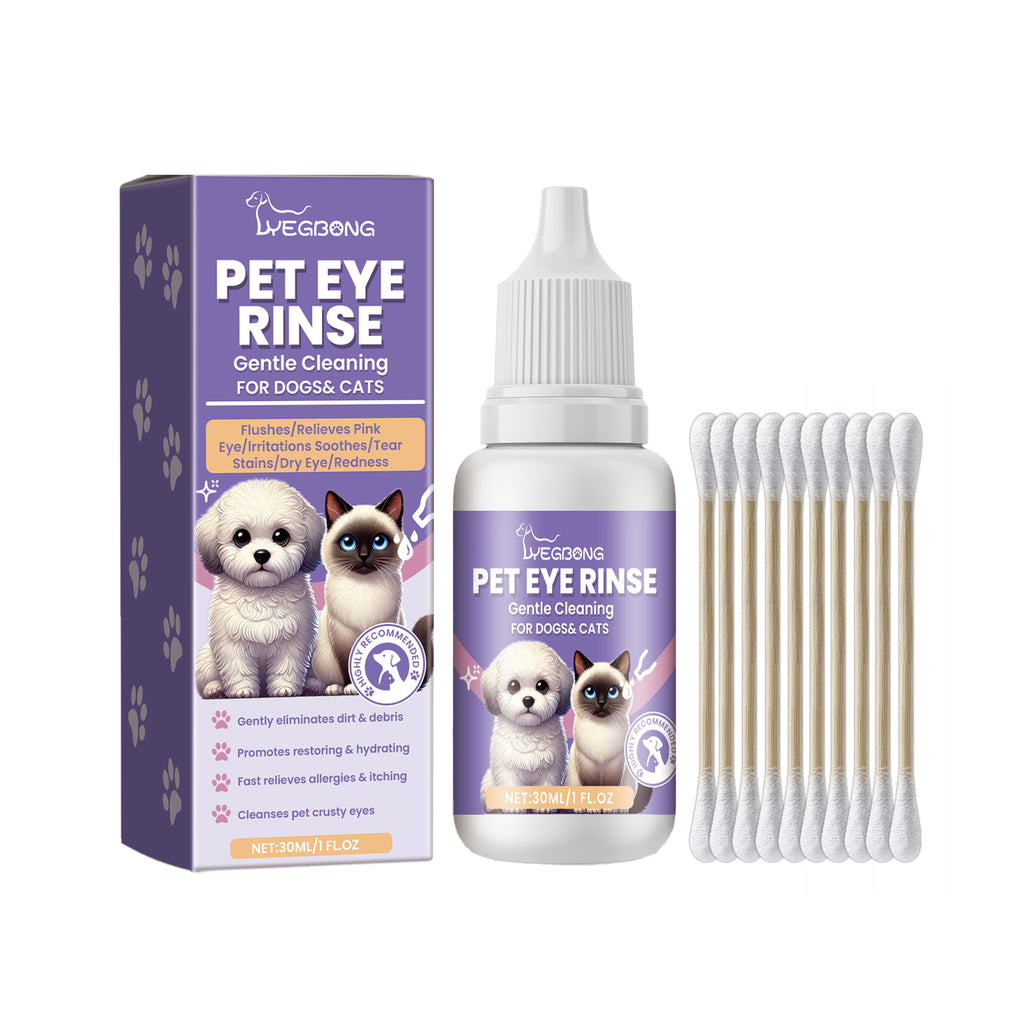 Colirio Limpiador Ocular para Perros y Gatos. Elimina Legañas y Suciedad