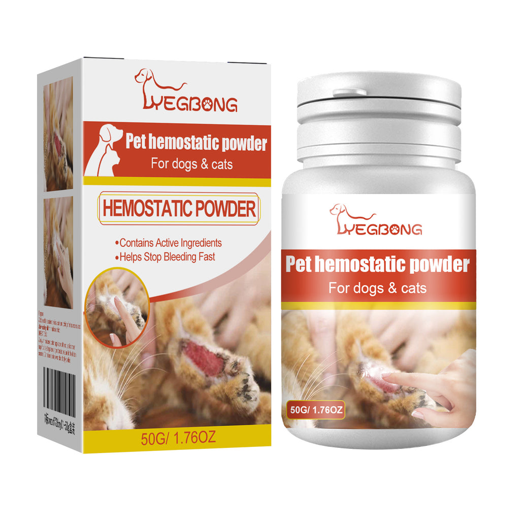 Polvo Hemostático para Mascotas. Cicatrizante y Calmante para Heridas de Perros y Gatos
