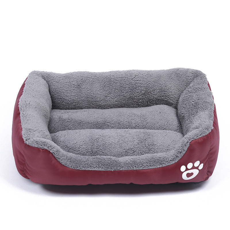 Cama de forro polar suave y acogedora para mascotas