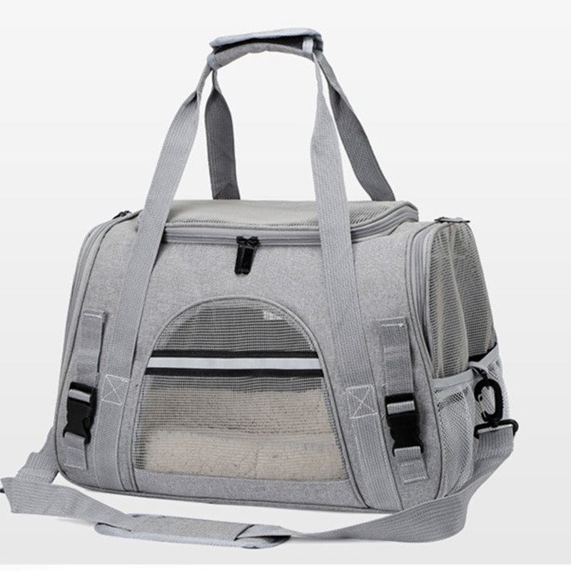 Bolsa Transportadora Plegable y Expandible para Mascotas | Malla Transpirable | 9 Colores