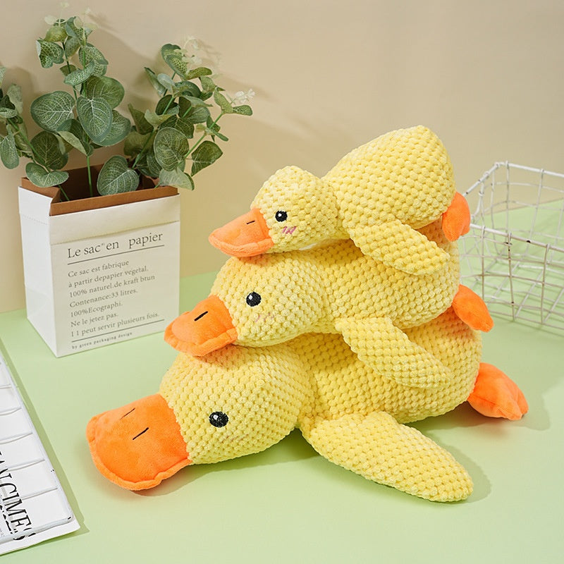 Pato de Peluche con Sonido para Perros y Gatos | Limpieza Dental y Mordedor | 3 Tallas