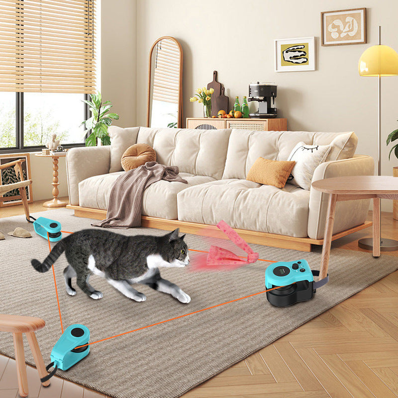 Juguete Interactivo para Gatos - Rueda de Caza con Mando