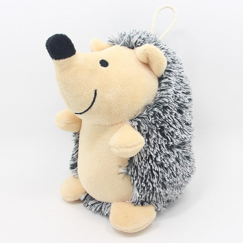 Juguete Erizo de Peluche con Sonido para Perros. Interactivo y Resistente a Mordiscos