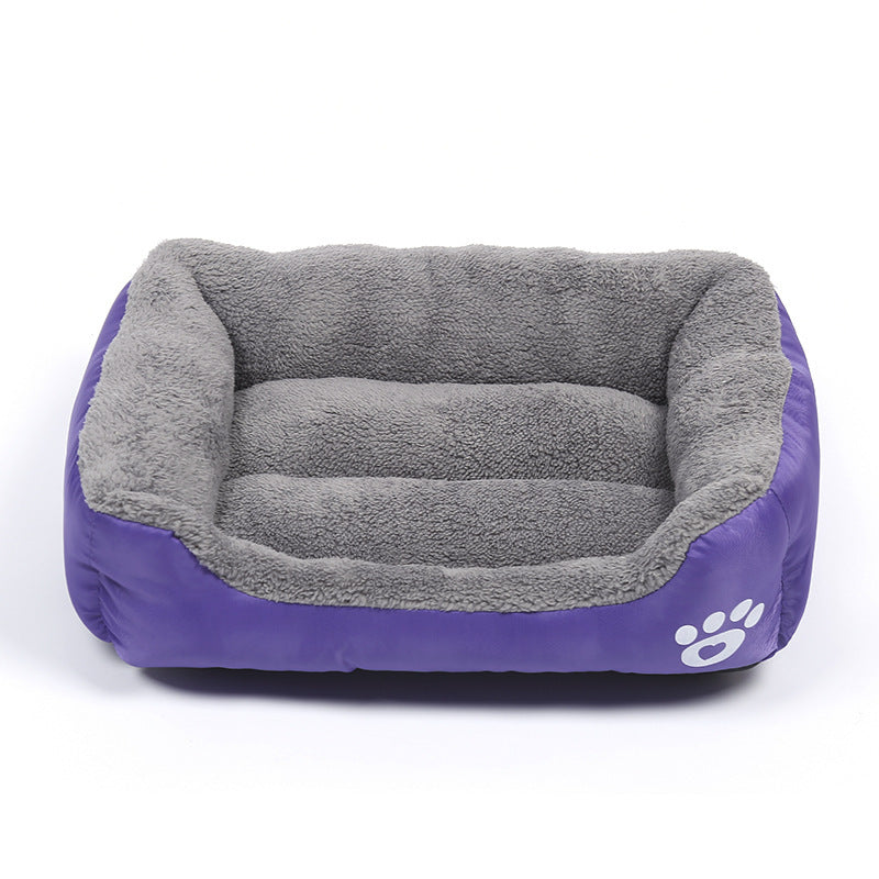 Cama de forro polar suave y acogedora para mascotas