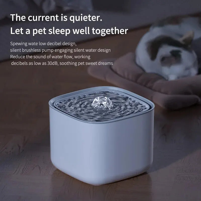 Fuente de Agua Automática 3L para Gatos y Perros. Filtro de 4 Etapas.