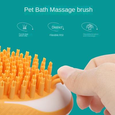Cepillo de Baño 2 en 1 para Perros y Gatos. Masaje SPA de Silicona