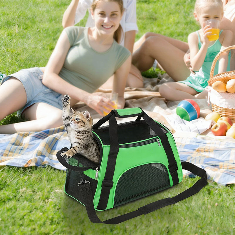 Bolsa Transportadora Plegable y Expandible para Mascotas | Malla Transpirable | 9 Colores