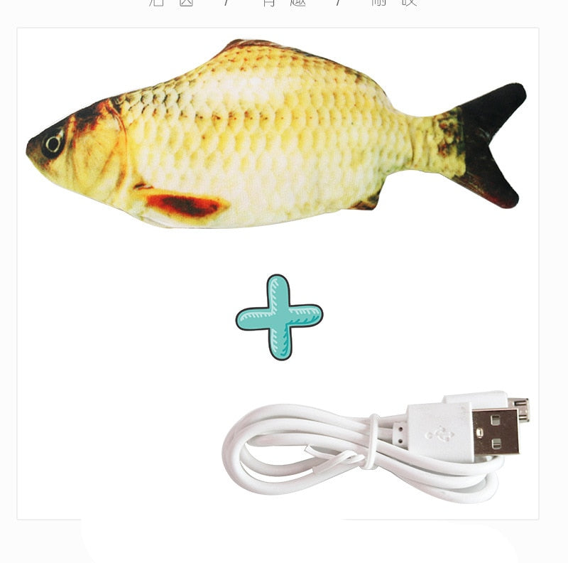 Pez Interactivo con Carga USB para Gatos