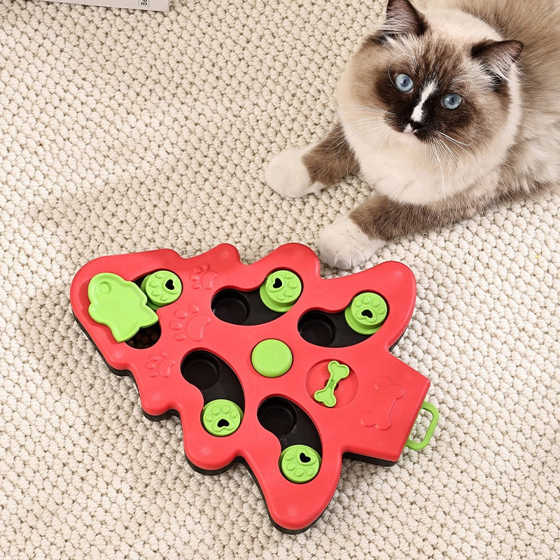 Comedero Lento Interactivo para Perros. Puzzle Antiansiedad y Antiataques de Apetito