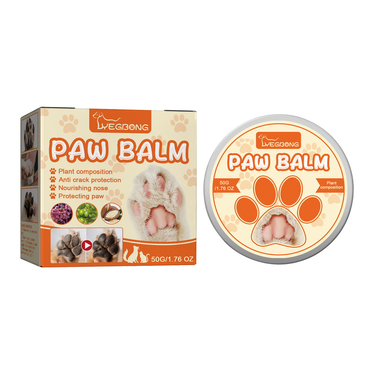 Crema Hidratante para Almohadillas de Mascotas