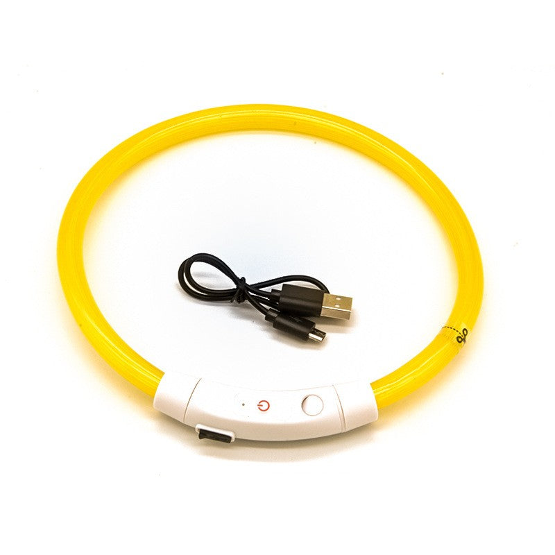 Collar LED Luminoso para Perros con Carga USB