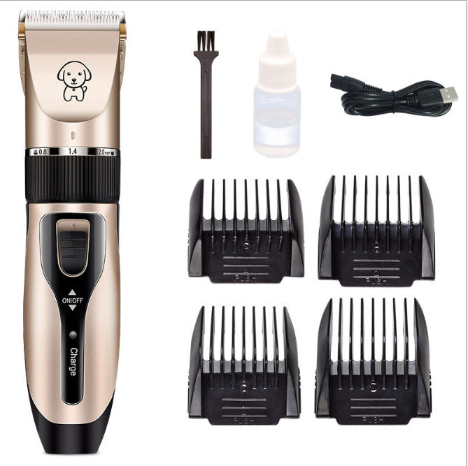 Cortadora de Pelo USB Recargable para Perros y Gatos. Silenciosa. Kit de Grooming Profesional