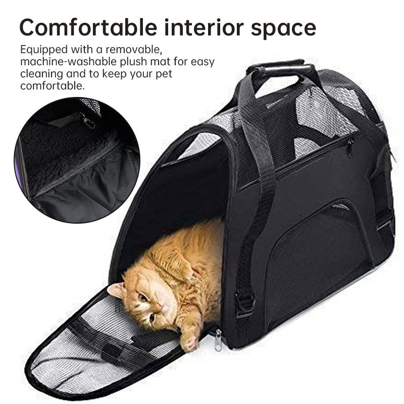 Bolsa Transportadora Plegable y Expandible para Mascotas | Malla Transpirable | 9 Colores