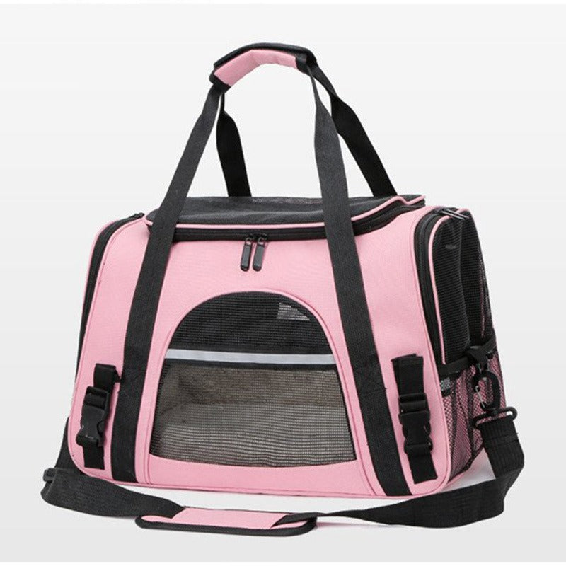 Bolsa Transportadora Plegable y Expandible para Mascotas | Malla Transpirable | 9 Colores