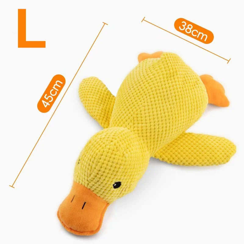 Pato de Peluche con Sonido para Perros y Gatos | Limpieza Dental y Mordedor | 3 Tallas