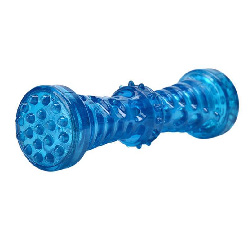 Juguete Hueso de Goma TPR para Perros | Sonido, Resistente y Limpiador de Dientes