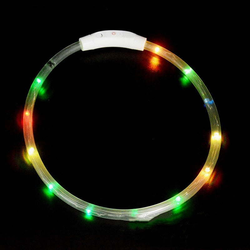 Collar LED Luminoso para Perros con Carga USB