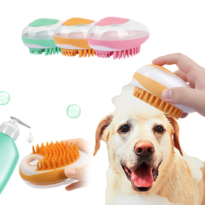 Cepillo de Baño 2 en 1 para Perros y Gatos. Masaje SPA de Silicona