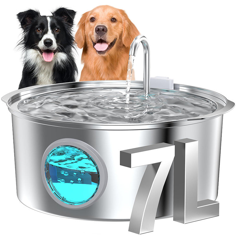 Stainless Steel Pet Water Dispenser with Large Capacity, Automatic Heating and Circulating Water for Cats and Dogs