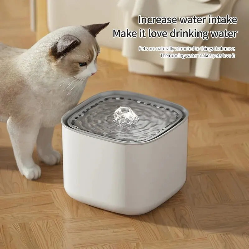 Fuente de Agua Automática 3L para Gatos y Perros. Filtro de 4 Etapas.