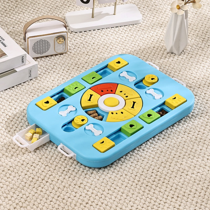 Comedero Lento Interactivo para Perros. Puzzle Antiansiedad y Antiataques de Apetito