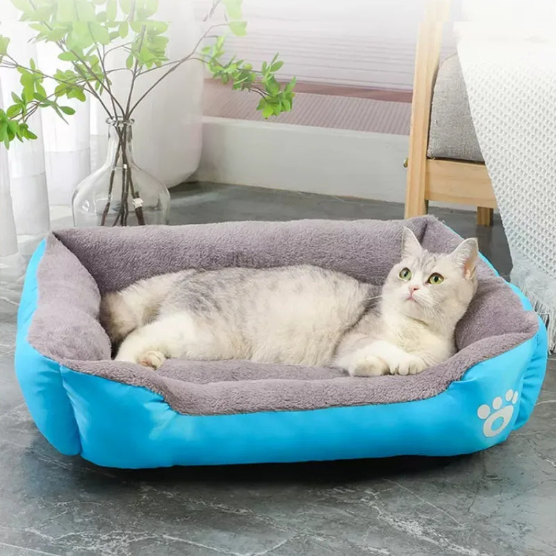 Cama de forro polar suave y acogedora para mascotas