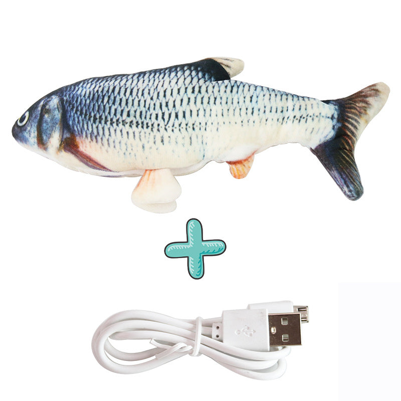 Pez Interactivo con Carga USB para Gatos