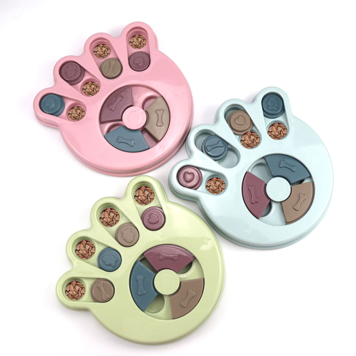 Comedero Lento Interactivo para Perros. Puzzle Antiansiedad y Antiataques de Apetito