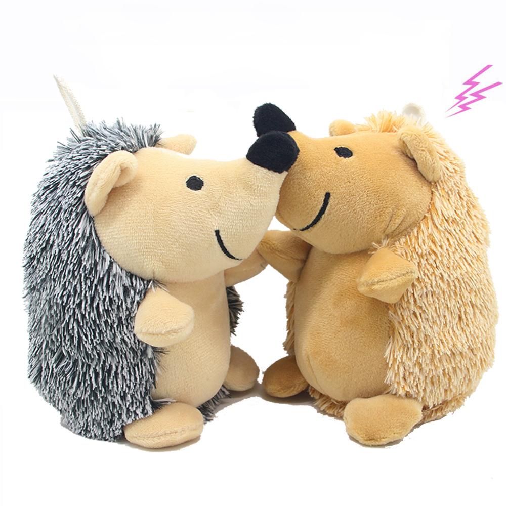 Juguete Erizo de Peluche con Sonido para Perros. Interactivo y Resistente a Mordiscos