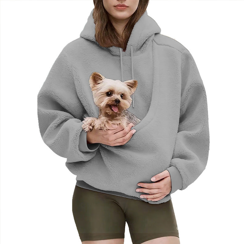 Sudadera Canguro Transportadora para Mascotas unisex