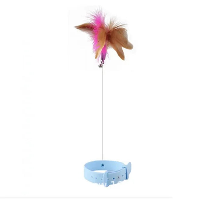 Varita Interactiva con Plumas y Cascabel para Gatos