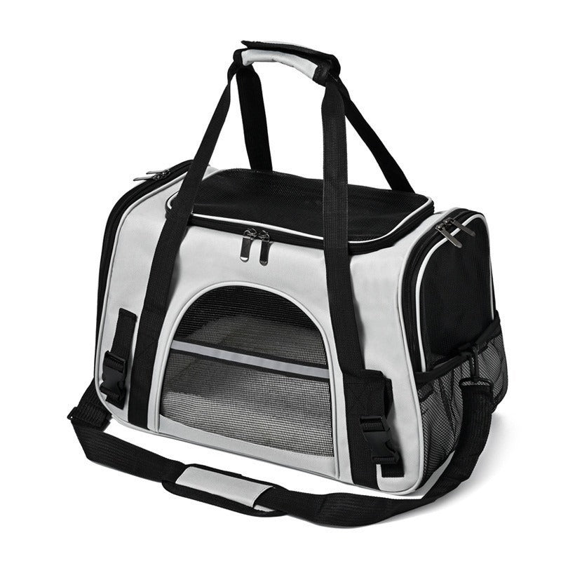 Bolsa Transportadora Plegable y Expandible para Mascotas | Malla Transpirable | 9 Colores
