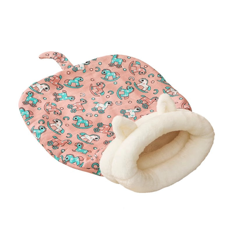 Cama Nido con Túnel para Mascotas - Cálida y Semi-cerrada